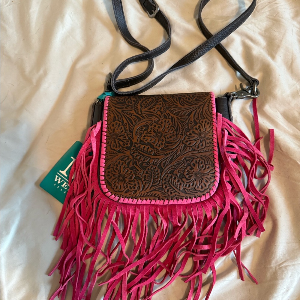 Mountain West Fringe Crossbody Bag